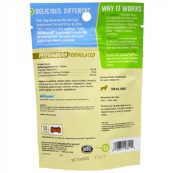 Pet Naturals of Vermont, Успокаивающее средство для собак, 30 жевательных таблеток, 1,59 унции (45 г)