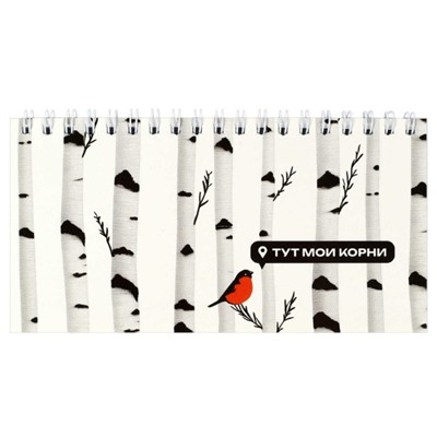 Еженедельник недатированный на спирали 165х85 мм 128 стр. 71597 "БЕРЕЗА" Феникс