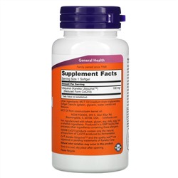 Now Foods, Убихинол, 100 мг, 60 мягких таблеток