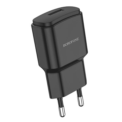 Адаптер Сетевой Borofone BA48A Orion USB 2,1A/10W (black)