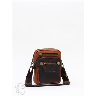 Сумка мужская кожаная 4181-2TR brown Tough Ryder