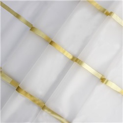 Штора для ванной Доляна «Лайн», 180×180 см, EVA, белая