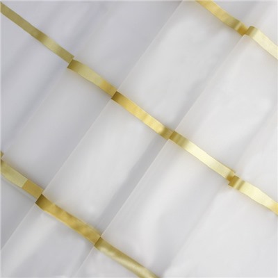 Штора для ванной Доляна «Лайн», 180×180 см, EVA, белая