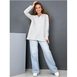 Блузка "Асель" (Серая полоска)