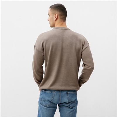 Джемпер мужской MINAKU: Casual Collection, размер 44, тауп