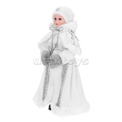 Сувенир "Внучка Деда Мороза" в белой шубке, 40 см.