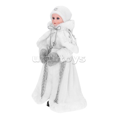 Сувенир "Внучка Деда Мороза" в белой шубке, 40 см.