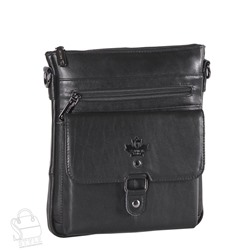 Сумка мужская кожаная 2301Z black Zinimsk в Новосибирске