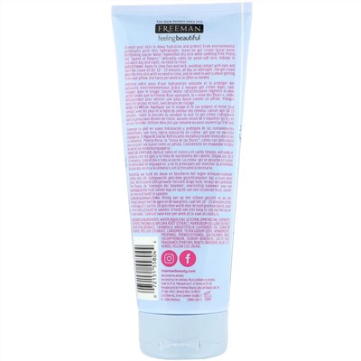 Freeman Beauty, Feeling Beautiful, увлажняющая гелевая крем-маска, ледниковая вода + розовый пион, 175 мл (6 жидк. унций)