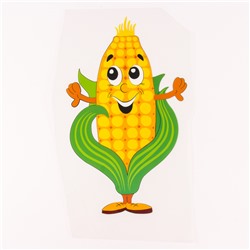 Термонаклейка «Кукуруза», набор 27.5×17 см 10 шт.