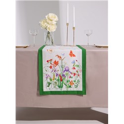 Дорожка на стол «Луговые цветы», 40×146 см±3 см, 100% хлопок, саржа 190 г/м²