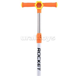 Самокат трёхколёсный ROCKET колёса световые PU, цвет желтый