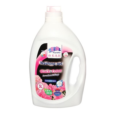 Жидкое средство для стирки Kiytako для черного и цветного белья, 3 л