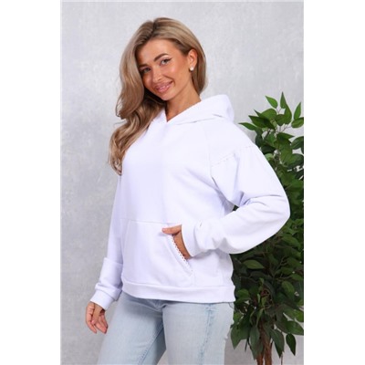 1087 Толстовка женская (Белый)