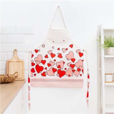 Фартук «Этель» Cat's love 60×65 см, 100% хлопок, саржа 190 г/м²