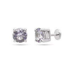 Серьги из серебра аметист, Ю-25001р