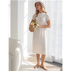 Платье из премиального хлопка с авторским принтом