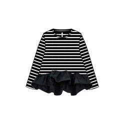 Фуфайка трикотажная для девочек (футболка с длинными рукавами)