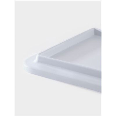 Доска разделочная «Белый Восток», 34.5×16.7×1.7 см, меламин, сервировочная, белая