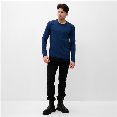 Лонгслив мужской MIST Men's casual размер 46, синий