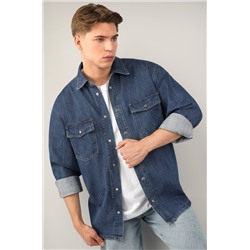 Мужская джинсовая рубашка Happyfox