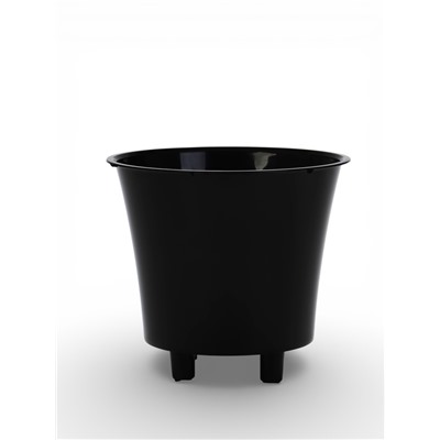 Кашпо для цветов со вставкой Santino «Арте», 3.5 л, пластик, бело-чёрный
