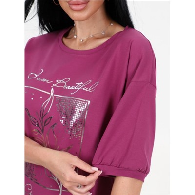 Футболка "Лайма" бордо