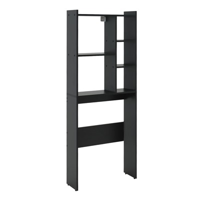 Стеллаж напольный «Комфорт» №1, над стиральной машиной, 673×220×1696 мм, цвет графит