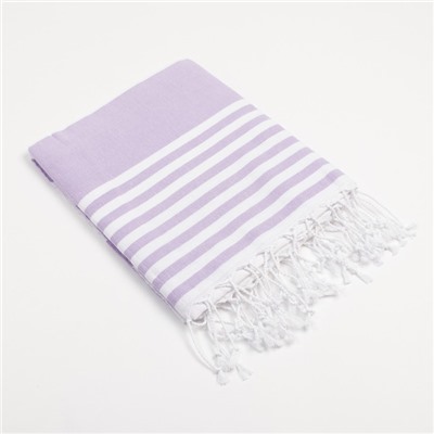 Полотенце - пештемаль пляжное «Фортуна», 100×180 см, хлопок 100%, сиреневое