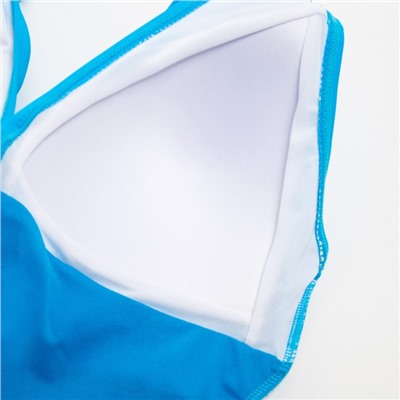 Купальник женский слитный MINAKU, размер 52, синий