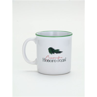 УЦЕНКА Кружка керамическая новогодняя «Счастливого года», 340 мл