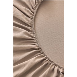 КПБ полукомплект простыня на резинке Борт 25 + 2 наволочки 50*70 мокко НАТАЛИ, 1030201