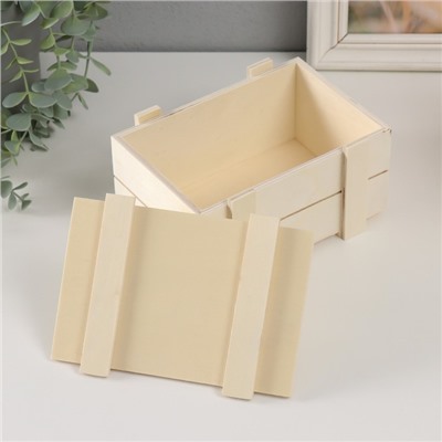 Шкатулка для росписи дерево «Ящичек», для творчества, декора, без замка 17×12.5×9.5 см