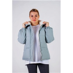 Куртка на меху с капюшоном Евро-зима арт.506 (Бирюзовый)