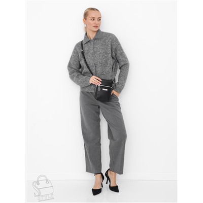 Сумка женская кожаная 0782CH black Polina&Eiterou  в Новосибирске