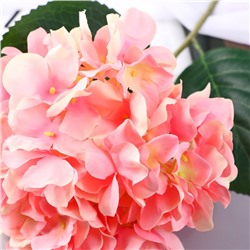 Цветы искусственные «Гортензия экстра», h=55 см, d=16 см, розовые