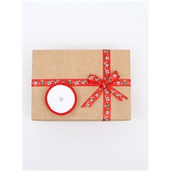 Лента атласная декоративная новогодняя «Подарочки», 1.5 см × 5 м