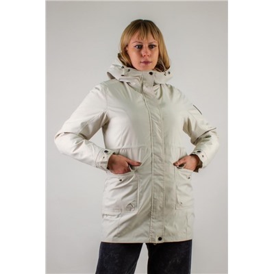 Демисезонная парка 2в1, арт. 1086 (Светло-бежевый)