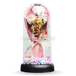 Светильник "Букет роз" в коробке (розовый)