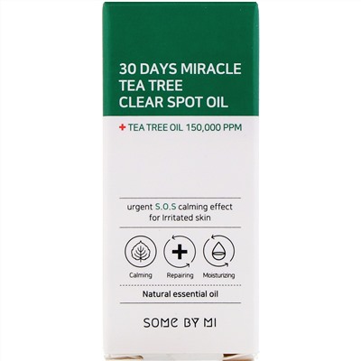 Some By Mi, 30 Days Miracle Tea Tree Clear Spot Oil, 10 ml