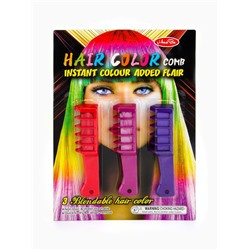 Мелки для волос с насадкой, набор 3 цвета