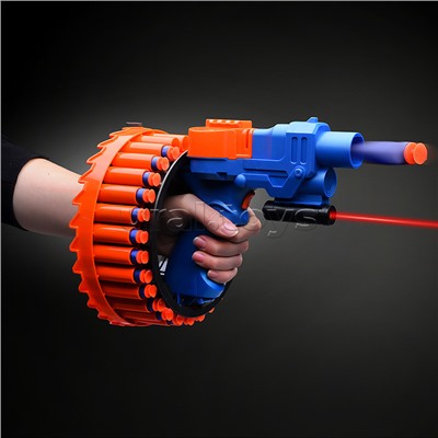 Бластер "Сокрушение" с мягкими полимерными пулями, в коробке