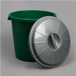 Бак хозяйственно - бытовой «Колор», 40 л, полипропилен, с крышкой, МИКС