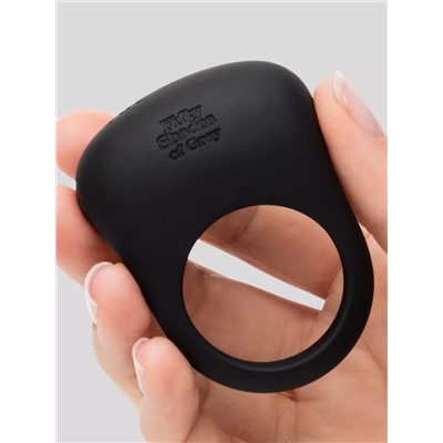 Черное эрекционное виброкольцо Sensation Rechargeable Vibrating Love Ring