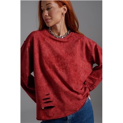 67172 толстовка женская (Винтаж бордо)