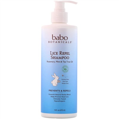 Babo Botanicals, Шампунь от вшей, 473 мл (16 oz)