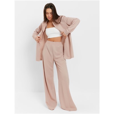 Костюм женский (рубашка, брюки, топ) KAFTAN Base, размер 44, цвет пудровый