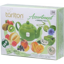 TARLTON. Ассорти. Green tea карт.пачка, 60 пак.
