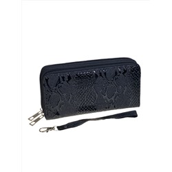 Женское портмоне из искусственной кожи, цвет черный