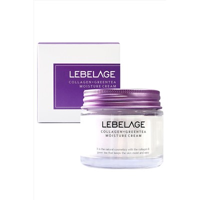Lebelage Увлажняющий крем с коллагеном и зелёным чаем / Collagen+Green Tea Moisture Cream, 70 мл KRISTALLER, 1117708
